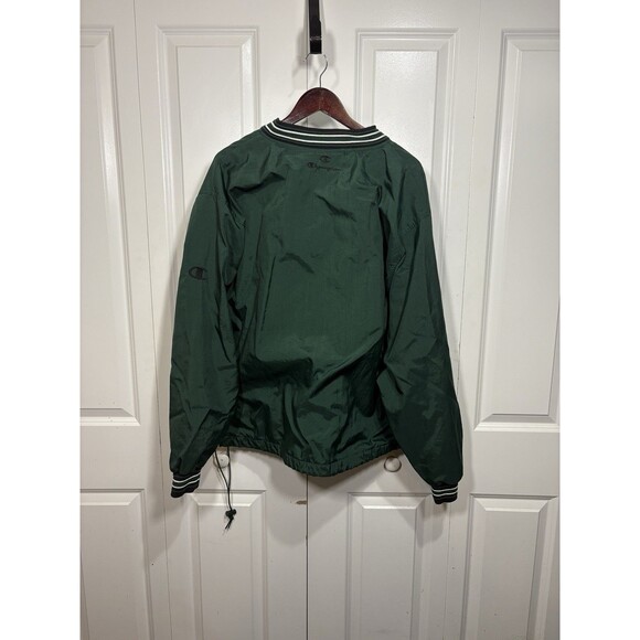 Vintage Champion Jacket L Dublin Rocks Shamrocks Green Pullover V-Neck Retro - Picture 5 of 9